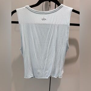 ALO Yoga Women's Light Blue Tank Top